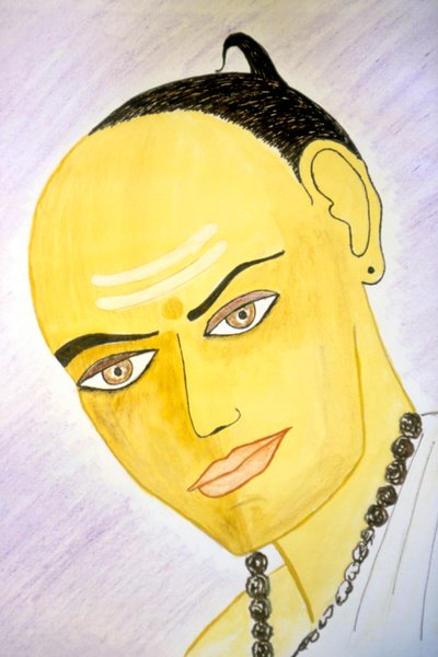 阿里亚巴塔（纸面水彩画） 作者 印度学校