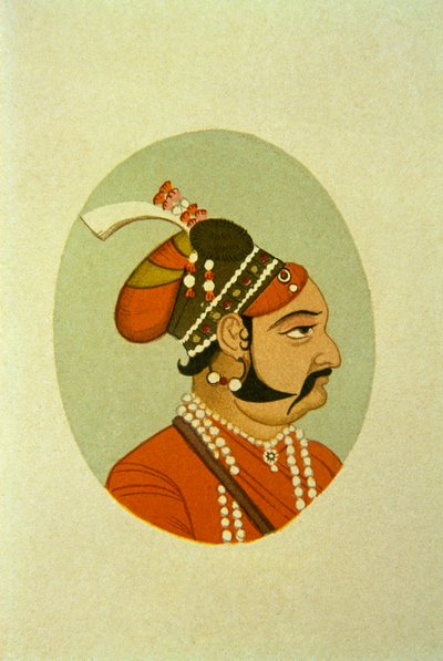 印度 Maharaja Jaisalmar Jaswant Singh 肖像 作者 印度学校