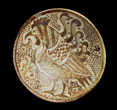 碟子，九世纪（多彩光泽） 作者 伊拉克学校