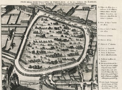 意大利帕多瓦最大的广场Prato della Valle的古老布局 作者 学校意大利语