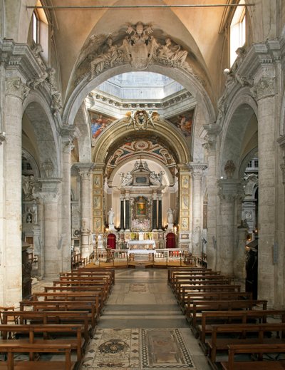 Santa Maria del Popolo 大教堂的内景（Santa Maria del Popolo 教堂的内景） 15 至 17 世纪意大利罗马 作者 学校意大利语