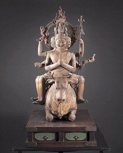 镰仓时代大德妙王，约1251-99年（木材，金属，金箔和颜料） 作者 日本学校