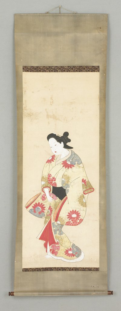 穿花礼服的女性形象 作者 日本学校
