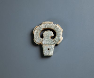 燧石武器手柄，绳文时期 10000-300 BC 作者 日本学校