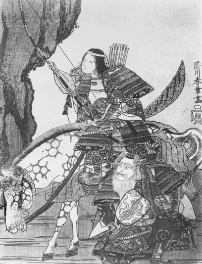 日本皇后Jingo（平版印刷）。 作者 日本学校