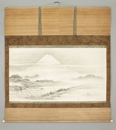 Kakemono, landscape of Mt. Fuji 作者 日本学校
