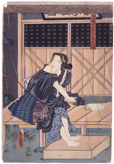 Ochiyo （彩色木刻） 作者 学校日语