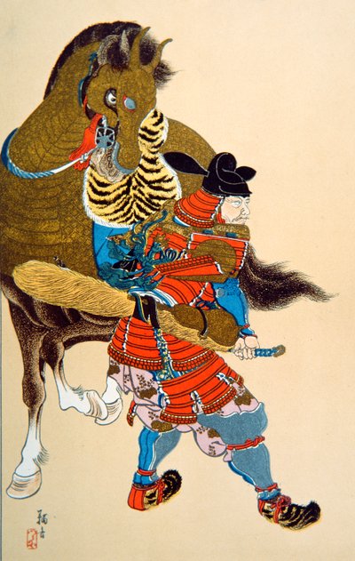丰臣秀吉（彩色石版画） 作者 学校日语