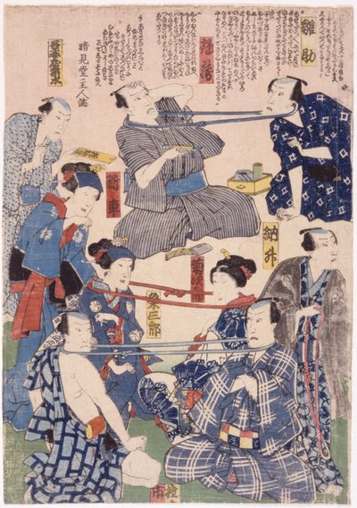 三联画，演员与颈部的 "拔河比赛"（照片） 作者 学校日语