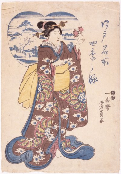 无题（彩色木刻） 作者 学校日语