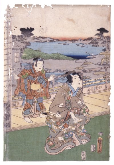 上流社会的男人和男孩（旅行）（彩色木刻画） 作者 学校日语