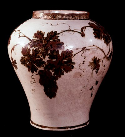 艺术核心：彝族（1392-1910）瓷罐，独秀； 故宫美术博物馆 作者 学校韩语