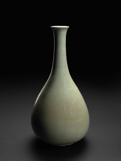 青瓷瓶，11 世纪末 12 世纪初（青瓷釉陶器） 作者 学校韩语