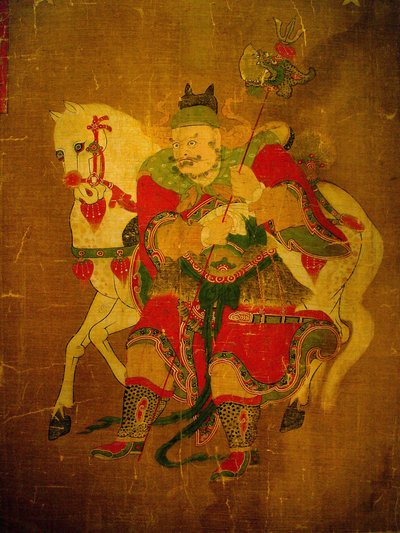 带马的地狱使者，画在麻卷上，朝鲜时期，克里。 韩国首尔国立博物馆 作者 学校韩语