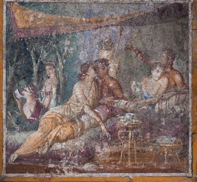 宴会场景，庞贝 作者 校园小说