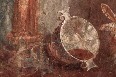 狄俄尼索斯雕像，山羊头和水果，赫库兰尼姆 作者 校园小说