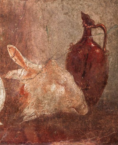 狄俄尼索斯雕像，山羊头和水果，赫库兰尼姆 作者 校园小说