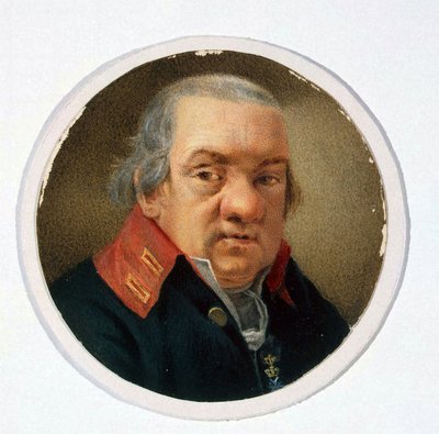 建筑师贾科莫-夸伦斯基（Giacomo Quarenghi，1744-1817 年）肖像，佚名艺术家创作，纸面水彩画 作者 学校俄语
