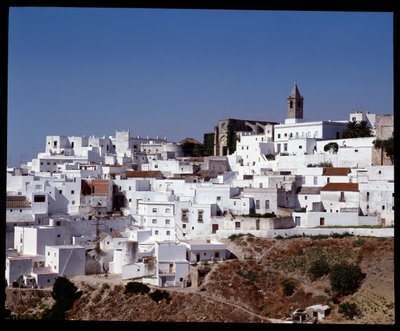 View on Vejer de la Frontera, Andalusia Spain 作者 学校西班牙语