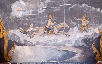 描绘佛祖生平场景的壁画，Wat Phra That Doi Suthep 寺（壁画） 作者 泰语学校