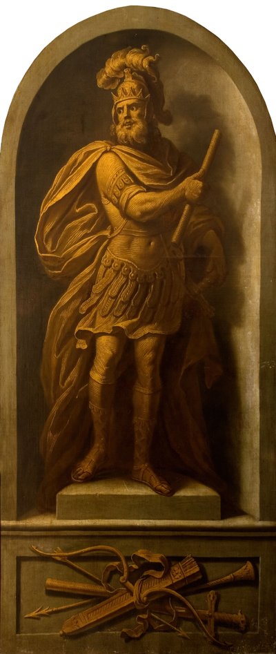 一个战士，1710年。 作者 戈弗雷·奈勒学校