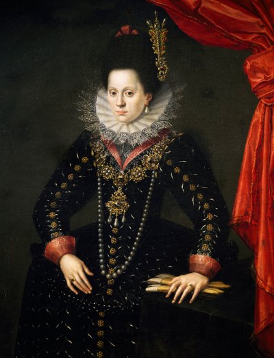 巴伐利亚公爵夫人洛林的伊丽莎白的肖像 作者 Scipione (1550 98) Pulzone