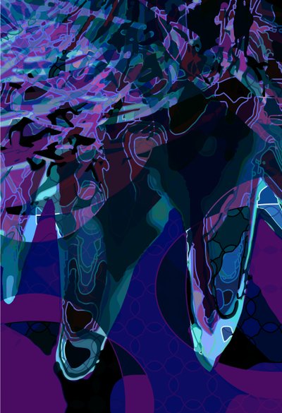 Artichoke_abst_vert3b (digital) 作者 斯科特·戴维斯（Scott J.Davis）