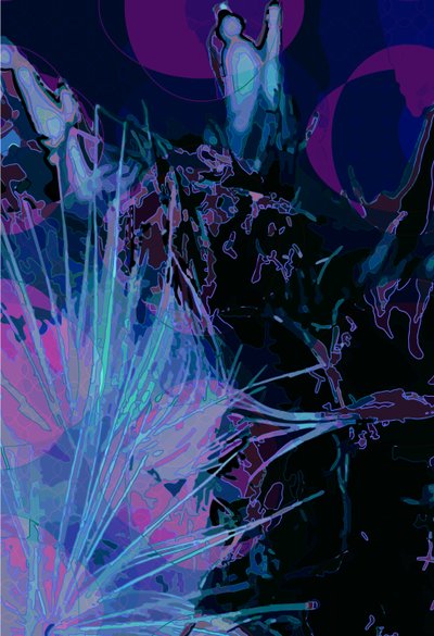 Artichoke_abst_vert5 (digital) 作者 斯科特·戴维斯（Scott J.Davis）