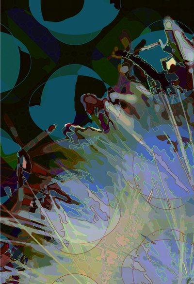 Artichoke_abst_vert8 (digital) 作者 斯科特·戴维斯（Scott J.Davis）