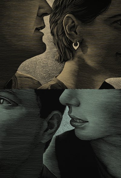 说方言》，2001 年（刮画板，数码上色） 作者 