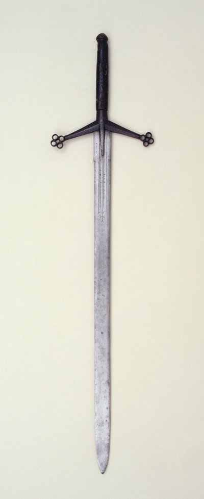 Claymore，c.1500-30（钢） 作者 苏格兰学派