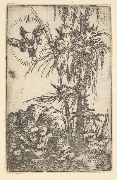 约阿希姆接受圣母诞生的承诺，1520年。 作者 塞巴尔德·比哈姆