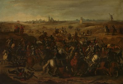 胸甲骑兵之间的小冲突，1600 年 2 月 5 日，在 Vughterheide 作者 塞巴斯蒂安·弗朗克斯（后）