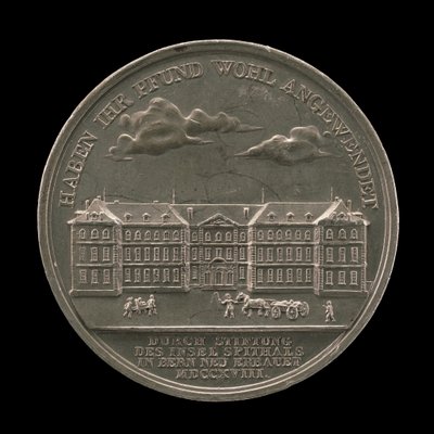 英塞尔医院，伯尔尼[反向]，1818年。 作者 塞巴斯蒂安·伯格