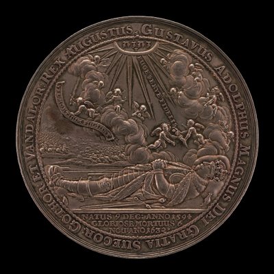 古斯塔夫二世-阿道夫之死，1594-1632，瑞典国王1611年[正面]，1634年。 作者 塞巴斯蒂安·达德勒