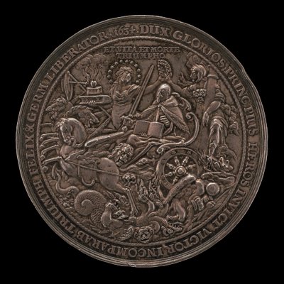 古斯塔夫-阿道夫国王的凯旋[背面]，1634年。 作者 塞巴斯蒂安·达德勒