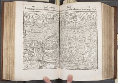 Cosmographia，Fols 442-443 作者 塞巴斯蒂安·芒斯特（Sebastian Munster）