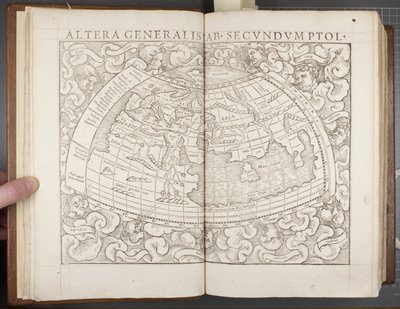 全球，来自Cosmographia，1544 作者 塞巴斯蒂安·芒斯特（Sebastian Munster）