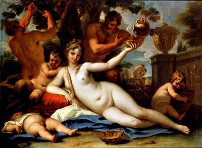 巴坎特和萨蒂斯，c1713 作者 塞巴斯蒂亚诺·里奇（Sebastiano Ricci）