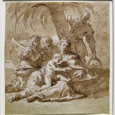 飞往埃及途中的休息 作者 塞巴斯蒂亚诺·里奇（Sebastiano Ricci）