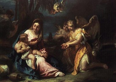 逃往埃及的其余部分 作者 塞巴斯蒂亚诺·里奇（Sebastiano Ricci）