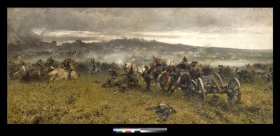 1887年圣马蒂诺战役期间的炮兵 作者 Sebastiano de Albertis