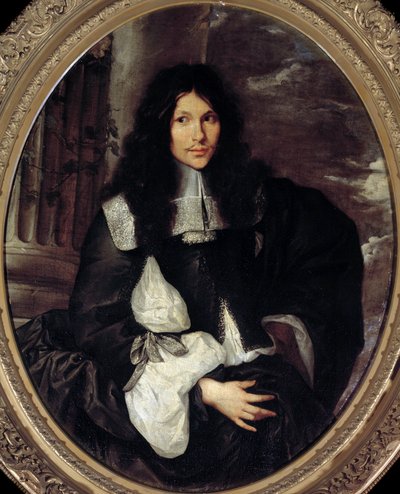 一个男人的肖像（长期假设 Jean Fouquet）。 塞巴斯蒂安·波登 (1616-1671) 学派的匿名绘画 作者 塞巴斯蒂安（学校）波登