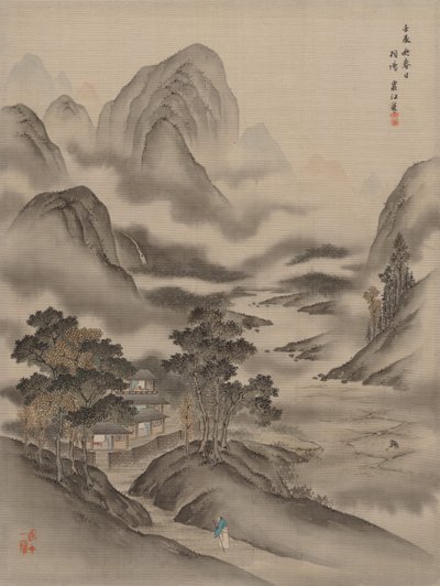 拜访朋友，1892年。 作者 关修子