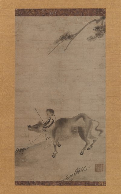 Oxherding，15世纪上半叶。 作者 雪屋串