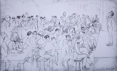 喜剧演员在家里休息，1916年 作者 谢尔盖·亚历山德罗维奇·波利亚科夫