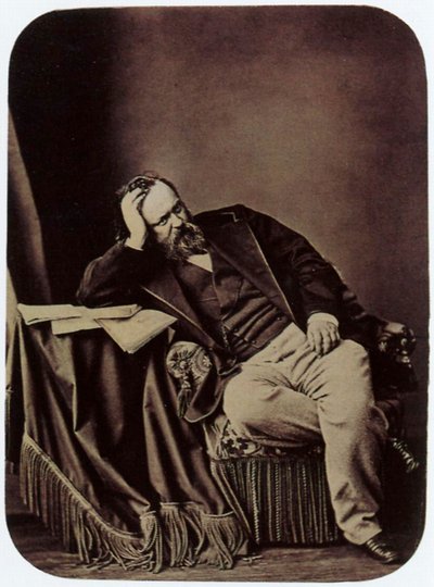 亚历山大·赫尔岑（Alexander Herzen），俄罗斯作家和思想家，1861年 作者 谢尔盖（Sergei Lvovich Levitsky）