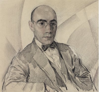 艺术家和摄影师Miron Sherling的肖像1880-1958 作者 谢尔盖·瓦西列维奇·契kh宁