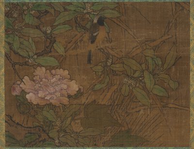 鸟和花，14世纪中期-15世纪初。 作者 SesshûTôyô