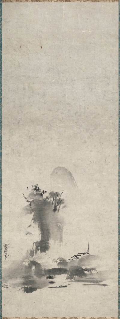 羽北，泼墨山水 作者 SesshûTôyô